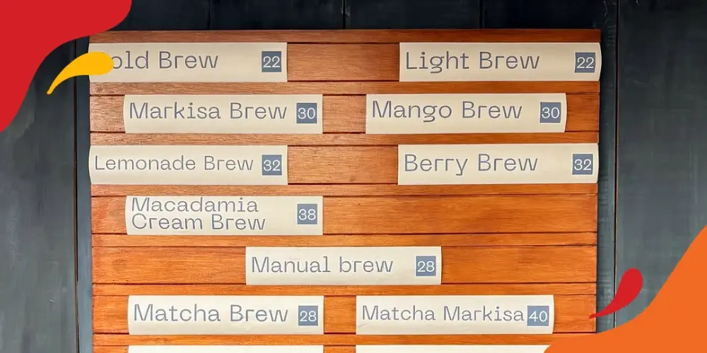 menu brew this way